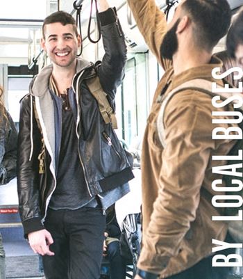 6 Bus stops within a 5 minute walk