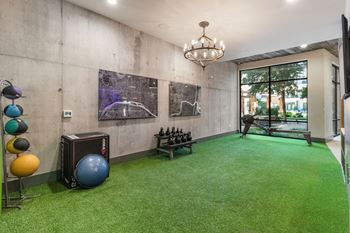 State-of-the-art fitness center with technogym equipment