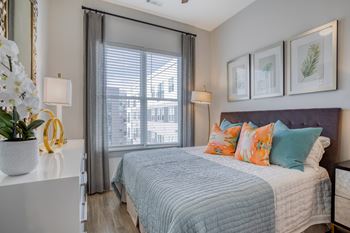 Wood-style flooring in living and dining areas and throughout in select homes