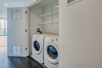 Full-size washers and dryers in every home