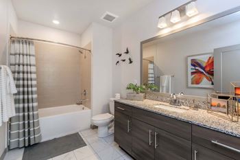 Designer cabinetry and granite countertops