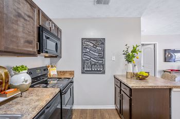 Modern black appliances