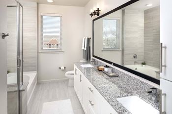 Spacious bathroom