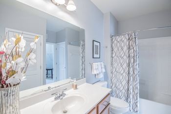 Spacious bathroom