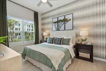 Vinyl plank flooring in all bedrooms