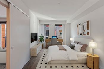 Versatile and spacious bedroom layouts: studio-, one-, and two-bedroom options