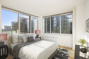 New York apartment for rent - Bedroom with large windows at The Ashley Apartments, New York, New York