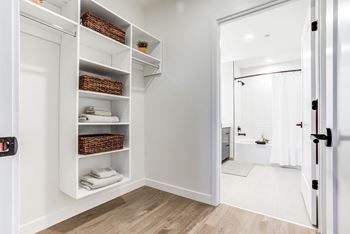 Spacious walk-in closets*