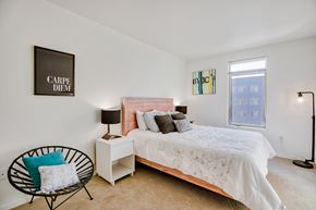 Seattle apartment for rent - Large carpeted bedroom at The Whittaker