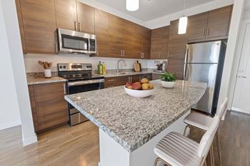Granite countertops and custom designer cabinets