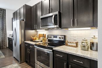 Luxurious kitchen at windsor lakeyard district