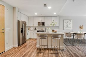 Denver apartment for rent - Kitchen island at Windsor at Broadway Station, Denver, CO