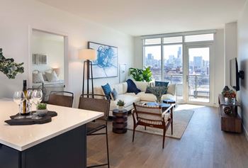 Oversized windows with abundant natural light