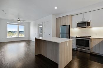 Kitchen with island