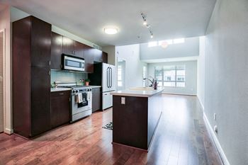Modelhomes-bamboo and espresso wood cabinetry