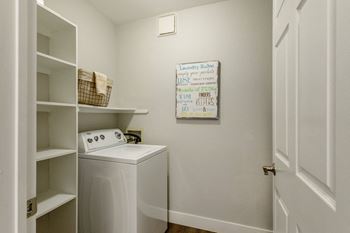Spacious laundry room