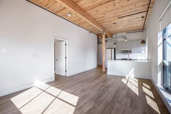 Wood floor living room