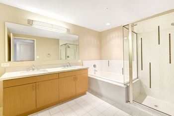 Modelhomes-separate walk-in showers available in select homes