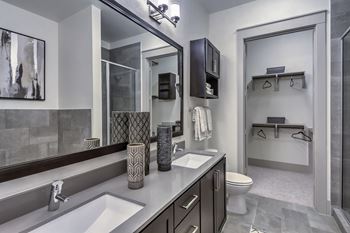 Closet in select bathrooms