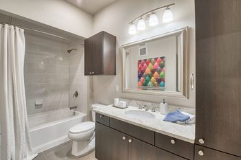 Modelhomes-luxury bathrooms with oversized garden tubs