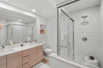 Modern bathrooms at windsor ludlam trail in miami, fl.