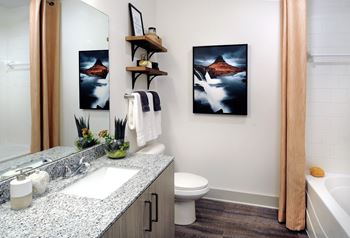 Spa inspired bathroom with soaking tub at windsor sugarloaf