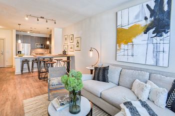 Decorated living room