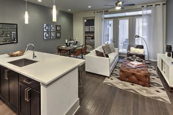 Decorated living room