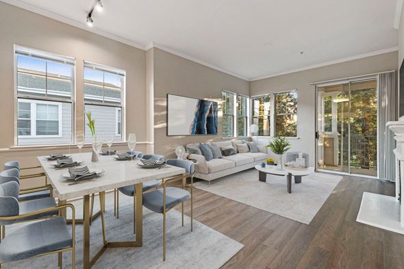 Fremont apartment for rent - Living Room at The Estates at Park Place, Fremont, California