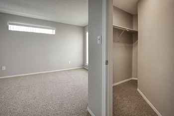 Spacious walk in closet