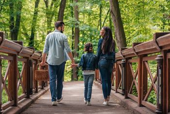 Family on a walk