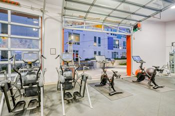 State-of-the-art fitness center, indoor/outdoor fitness, fully stocked fitness center