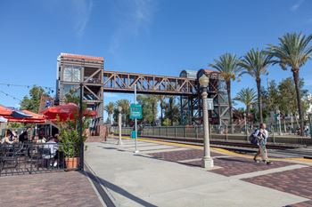 Next to fullerton train station