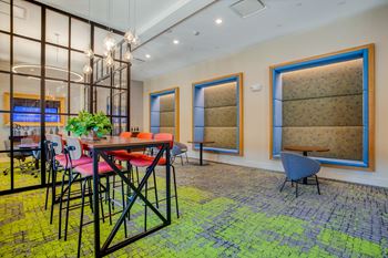 Now open! Renovated resident clubhouse with dedicated coworking space and entertainment lounge