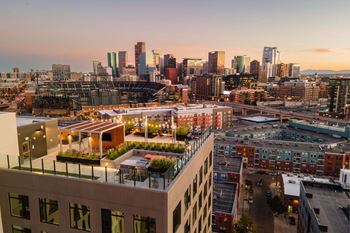 Rooftop deck with unbeatable views of downtown denver