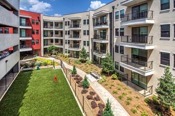 Landscaped courtyard