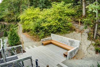 Outdoor walking path