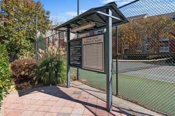 Lighted tennis court