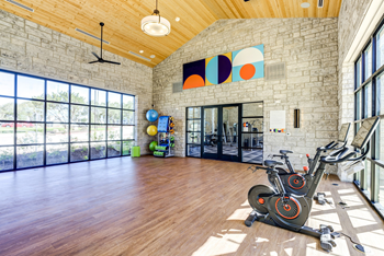 Fitness center with updated equipment