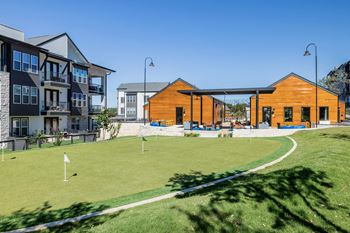 Outdoor golf course