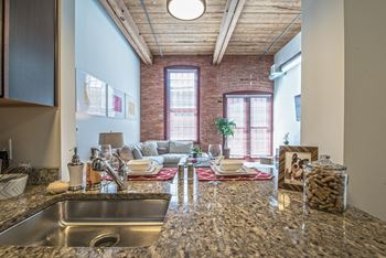 See-through breakfast bar
