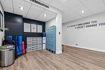24-Hour rooftop fitness center and yoga studio