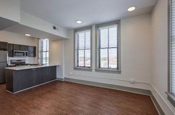 Fremont apartment for rent - A kitchen with a microwave and a countertop.
