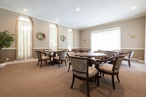 Overland Park apartment for rent - The interior of the clubhouse at Regent’s Walk Apartment Homes, featuring comfortable seating and a welcoming atmosphere