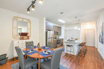 Separate dining area