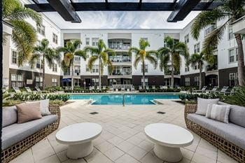Resort style pool and spa