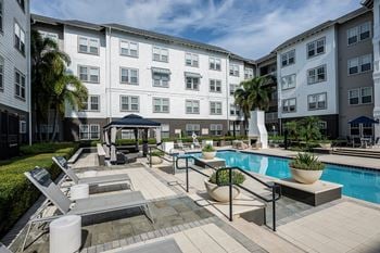 Poolside cabanas