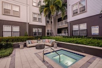 Resort style pool and spa