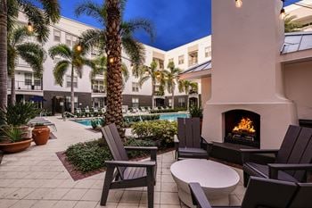 Resort style pool and spa