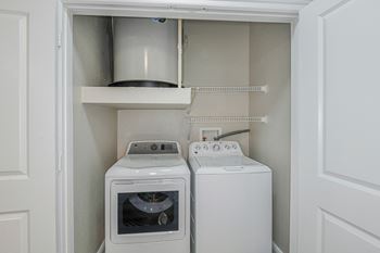 Newly renovated unit with laundry room with full size washer and dryer
